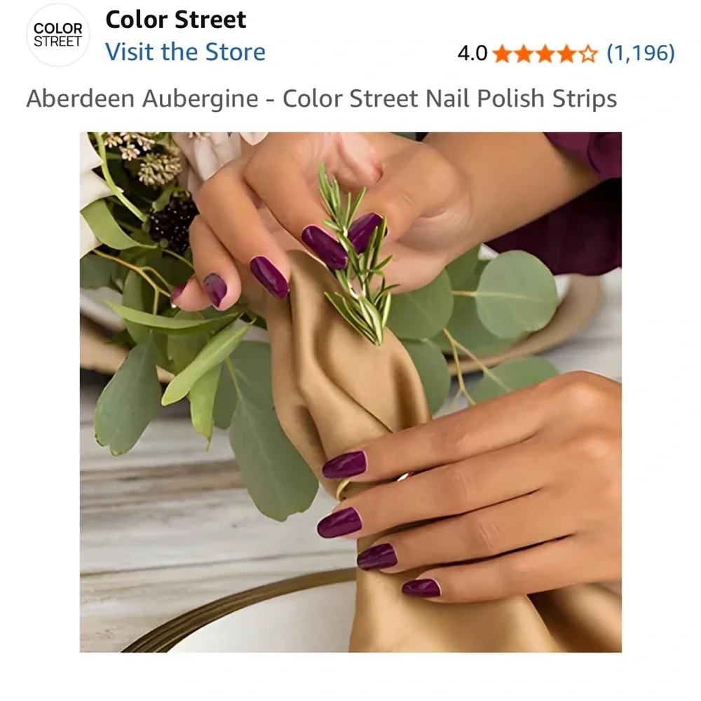 Color Street Nail Strips Aberdeen Aubergine